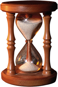 Image of hour glass filled with sand