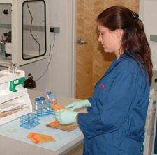 Image of a woman in a lab